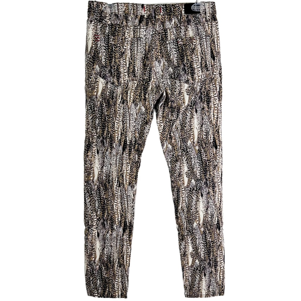 BDG High Rise Cigarette Ankle Skinny Jeans Tan & Black Reptile Print Women’s 28 - Picture 2 of 10